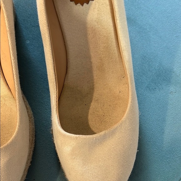 J. Crew Cream Wedge Espadrilles with Classic Design Size 9 - Picture 3 of 6